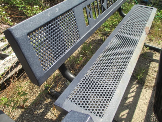 Webcoat "Furman" and "Paladins" Custom Iron Outdoor Benches - 8