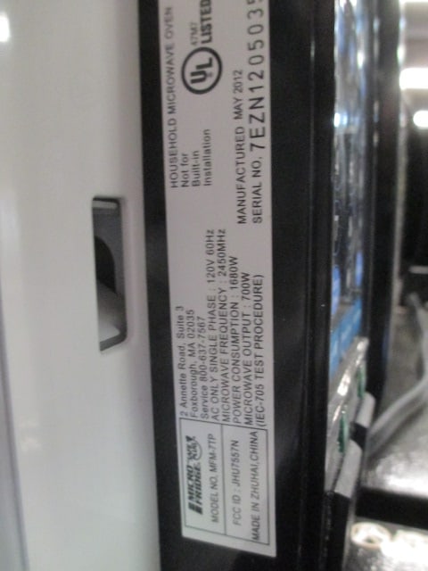 MicroFridge Safe Plug Microwave Refrigerator Combination - 5