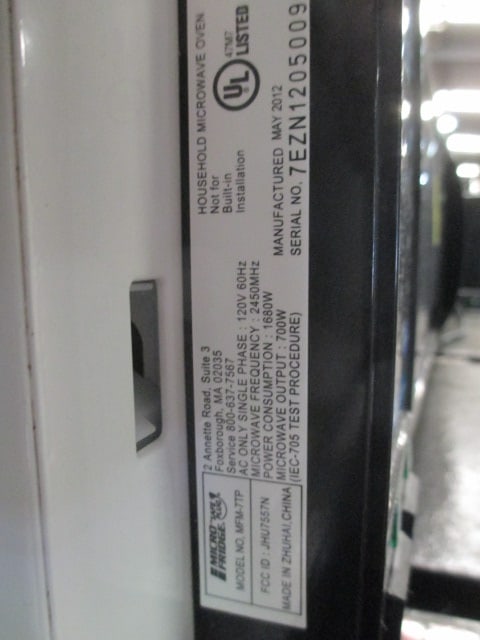 MicroFridge Safe Plug Microwave Refrigerator Combination - 5