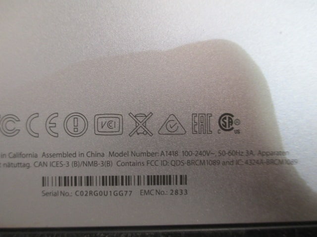 Apple A1418 iMac All-In-One Desktop - 5