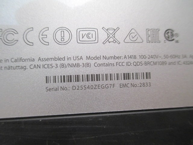 Apple A1418 iMac All-In-One Desktop - 6