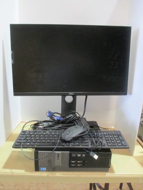 Dell Optiplex 7020 CPU, 24" Monitor, Keyboard and Mouse: Per IT Dept. Does not have hard drive, CPU and Monitor power on, Local Pickup 