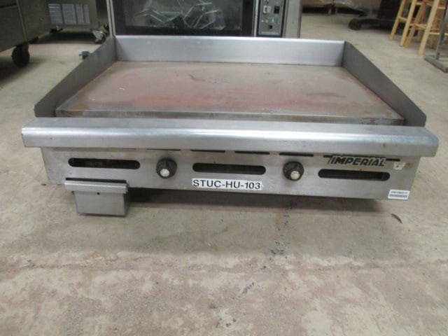 Imperial Gas Flat Top Grill: Was working when removed from arena, Local Pickup Only 