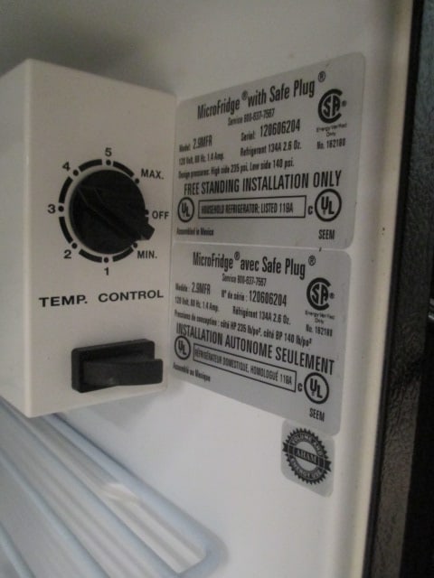 MicroFridge Safe Plug Microwave Refrigerator Combination - 11