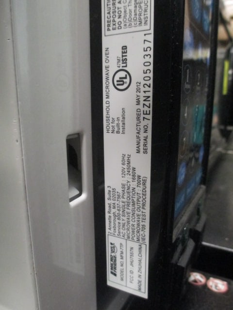 MicroFridge Safe Plug Microwave Refrigerator Combination - 5