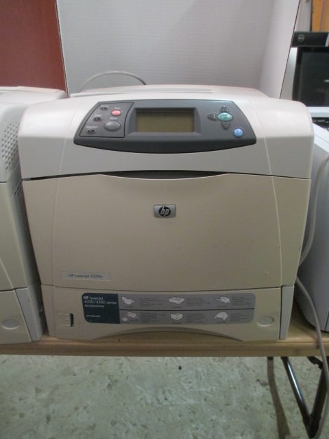 HP LaserJet 4250n Printer: powers on, see pictures and preview for prints left on toner cartridge, Local Pickup Only 