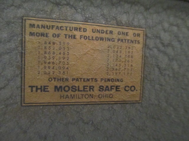 Vintage The Mosler Safe Co. No. 183173 Combination Safe - 6