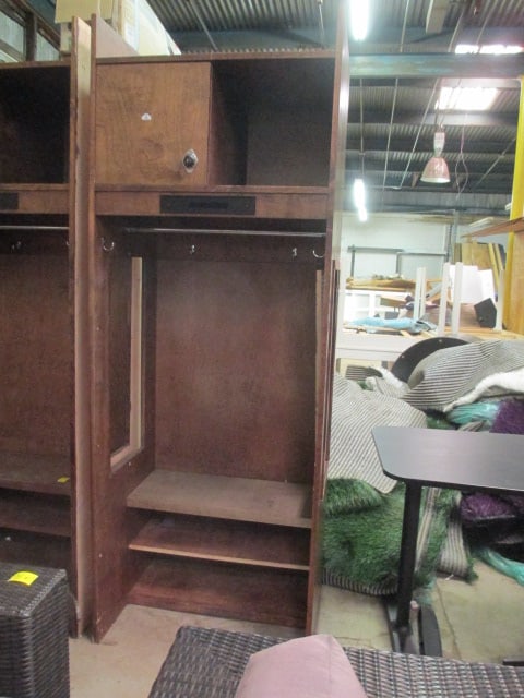 Solid Wood Locker with Locking Storage (1 of 6)