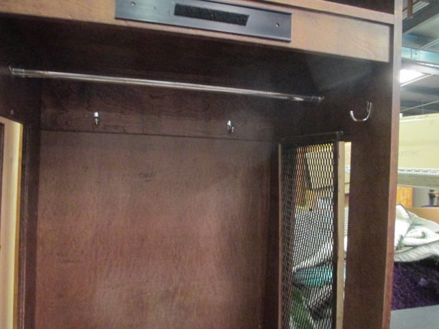 Solid Wood Locker with Locking Storage - 5