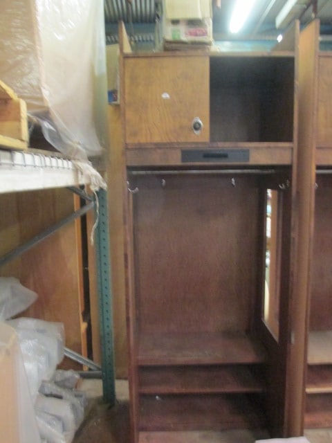 Solid Wood Locker with Locking Storage (1 of 5)