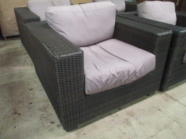 Pair of Woodard Woven Resin Patio Chairs - 6