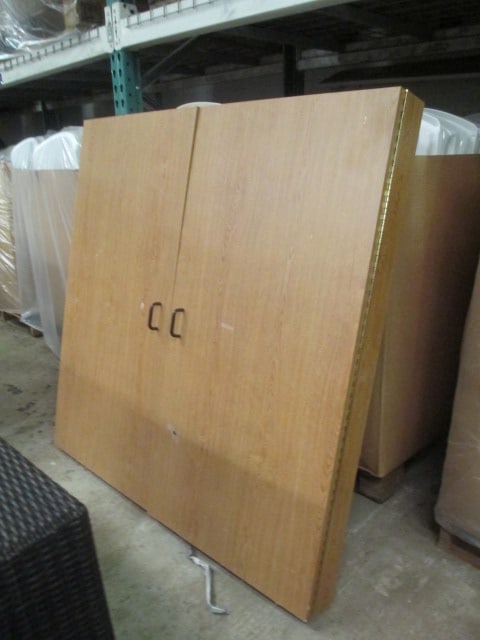 Ghent Conference Room Whiteboard Cabinet: 48" x 48" x 4 1/2", doors have corkboard, Local Pickup Only 