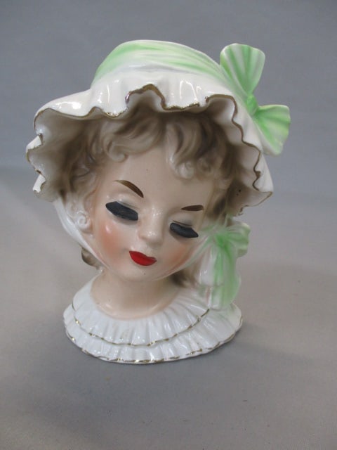 5.5" Ucagco "Pretty Girl" Head Vase: .