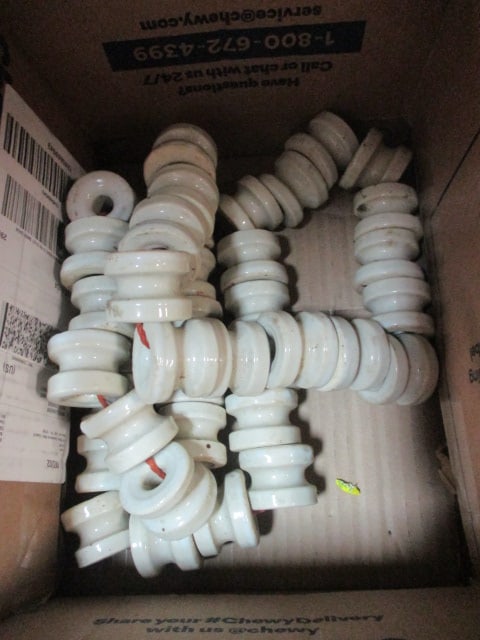 Ceramic Spool Insulators: .