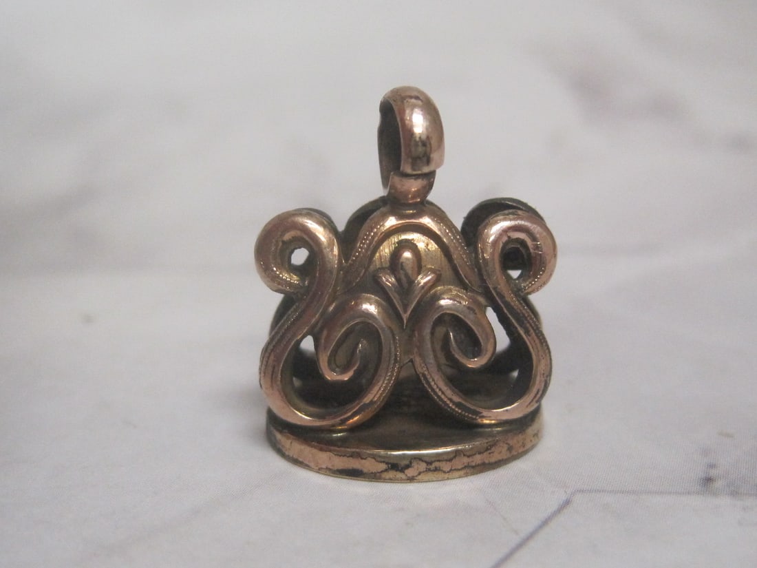 Victorian Gold-Filled Fob or Charm: .