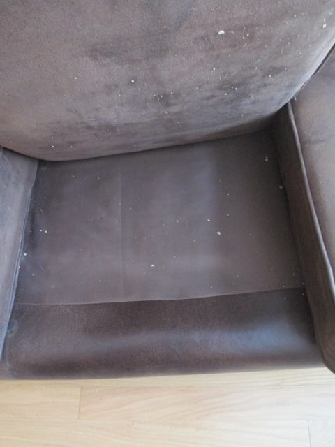 Lane Furniture Leather Textured Upholstered Rolled Arm Sofa with Nail Head Accents - 6