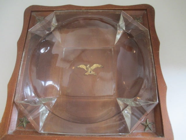 Midcentury Woodcraftery Patriotic Ashtray - 2