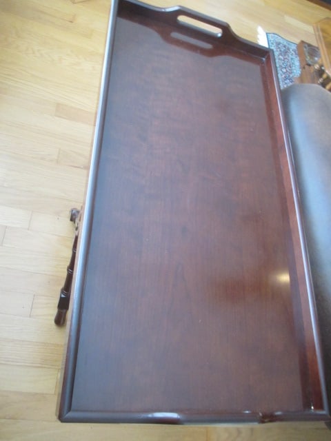 The Bombay Mahogany 2 Piece Tray Side/Coffee Table - 3