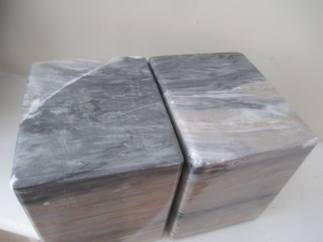 Pair of Polished Stone Bookends - 2
