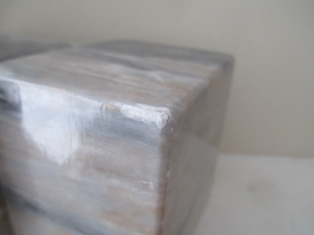Pair of Polished Stone Bookends - 4