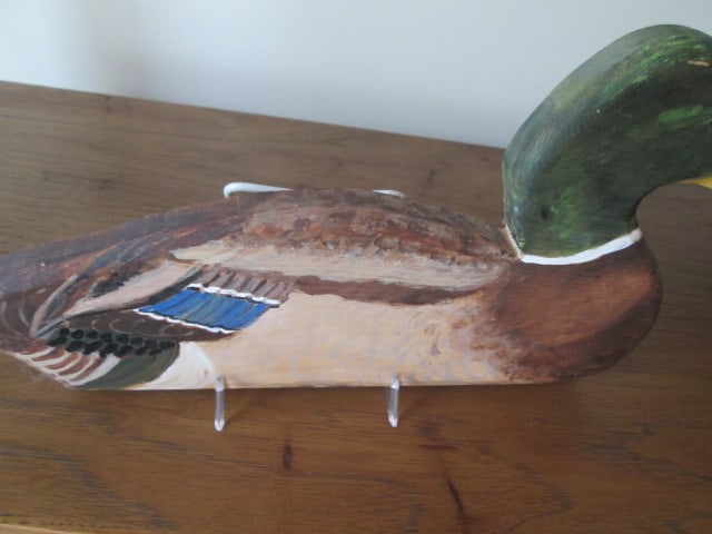 T. Sibley Signed Handpainted Mallard Drake Wood Plaque - 5