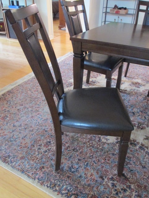 Great Veca Dining Table, Six Side Chairs and Leaf - 5