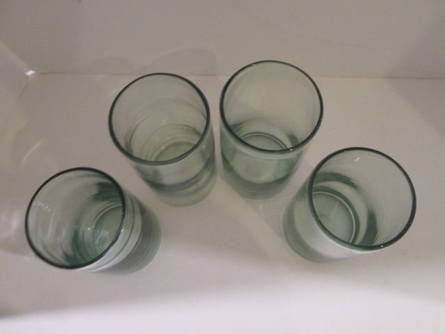 Four Hand Blown Art Glass Tumblers - 2