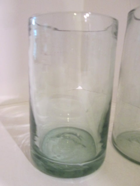Four Hand Blown Art Glass Tumblers - 3