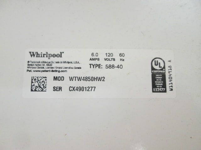 Whirlpool Top Load Washer - 5