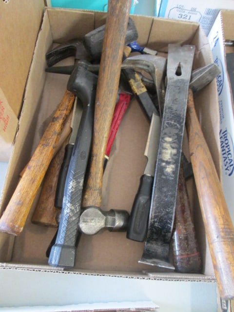 Various Style Hammers, Chisels and Pry Bar: Local Pickup Only