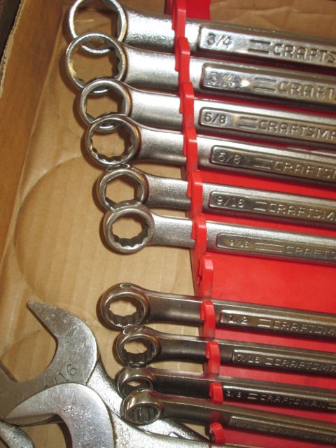 Nice Grouping of Craftsman Standard Combination and Double Open Ended Wrenches - 2