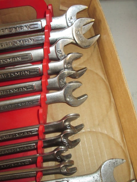 Nice Grouping of Craftsman Standard Combination and Double Open Ended Wrenches - 3