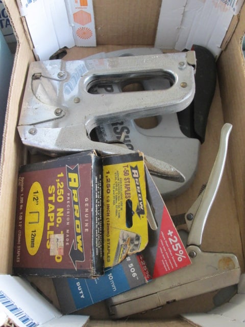 Three Staple Guns and Staples: .
