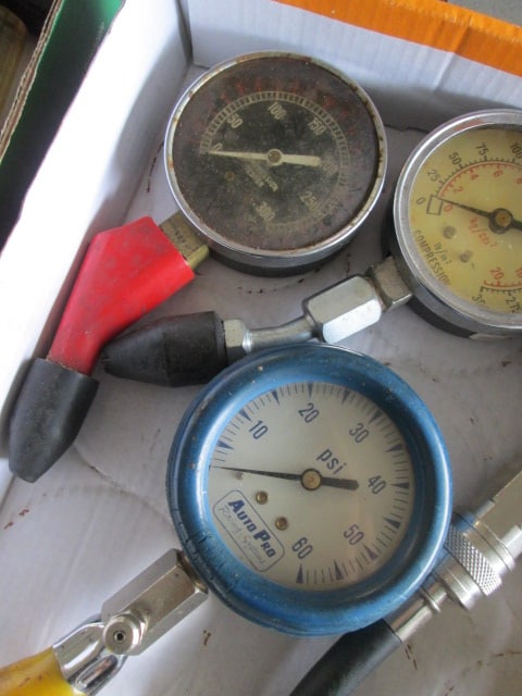 Four Air Pressure/Compression Gauges - 2