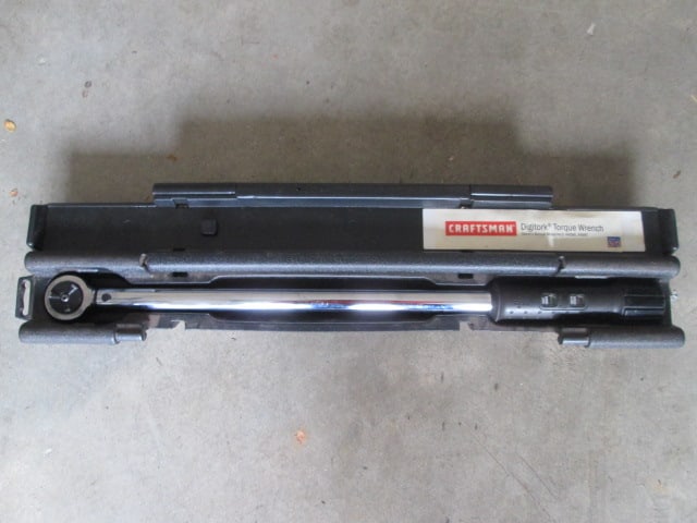 Craftsman Digitork Torque Wrench in Hard Plastic Storage Case: Model 44596, 44597