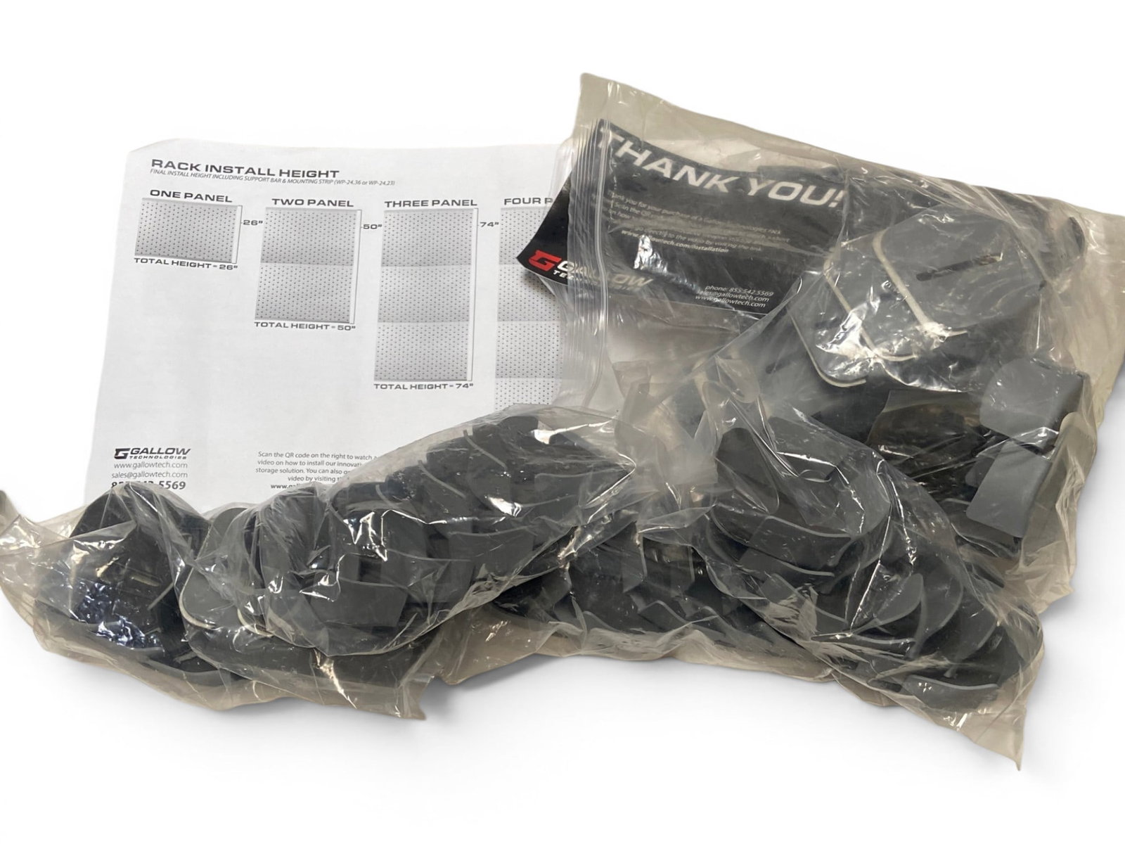 New Mounting Hardware for Gun Rack by Gallo Technologies: (7) bags of mounting hardware. See photos