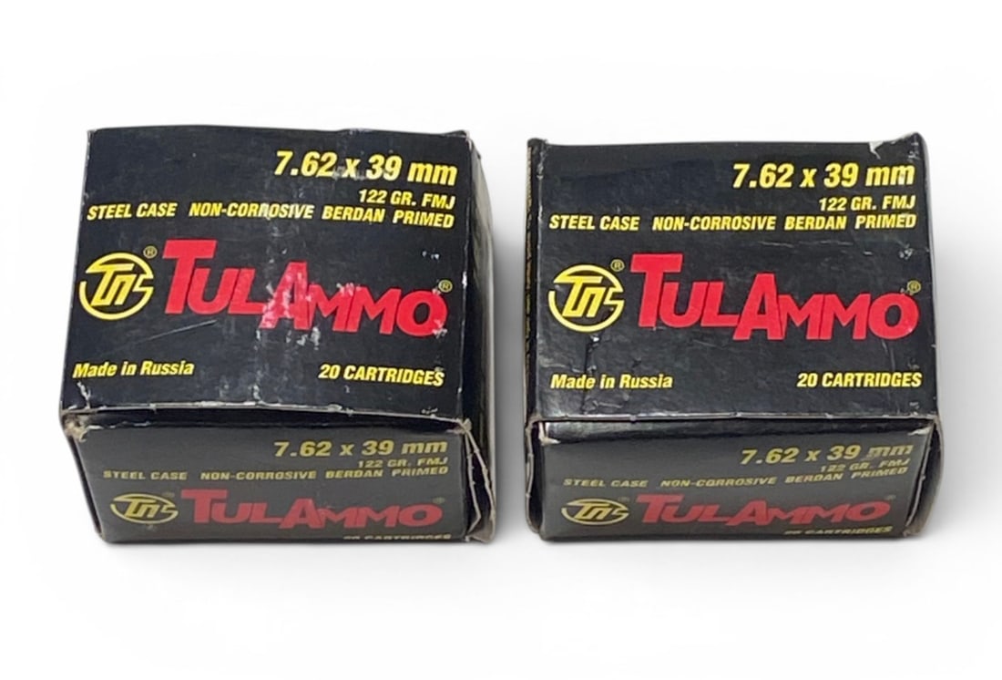 NIB 40rds. Of 7.62x39mm 122gr. FMJ TulAmmo: See photos