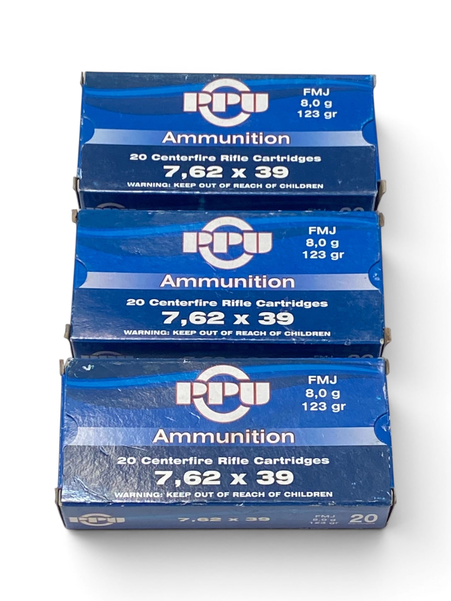 NIB 60rds. Of 7.62x39mm 123gr. FMJ Prvi Partizan Ammunition: See photos