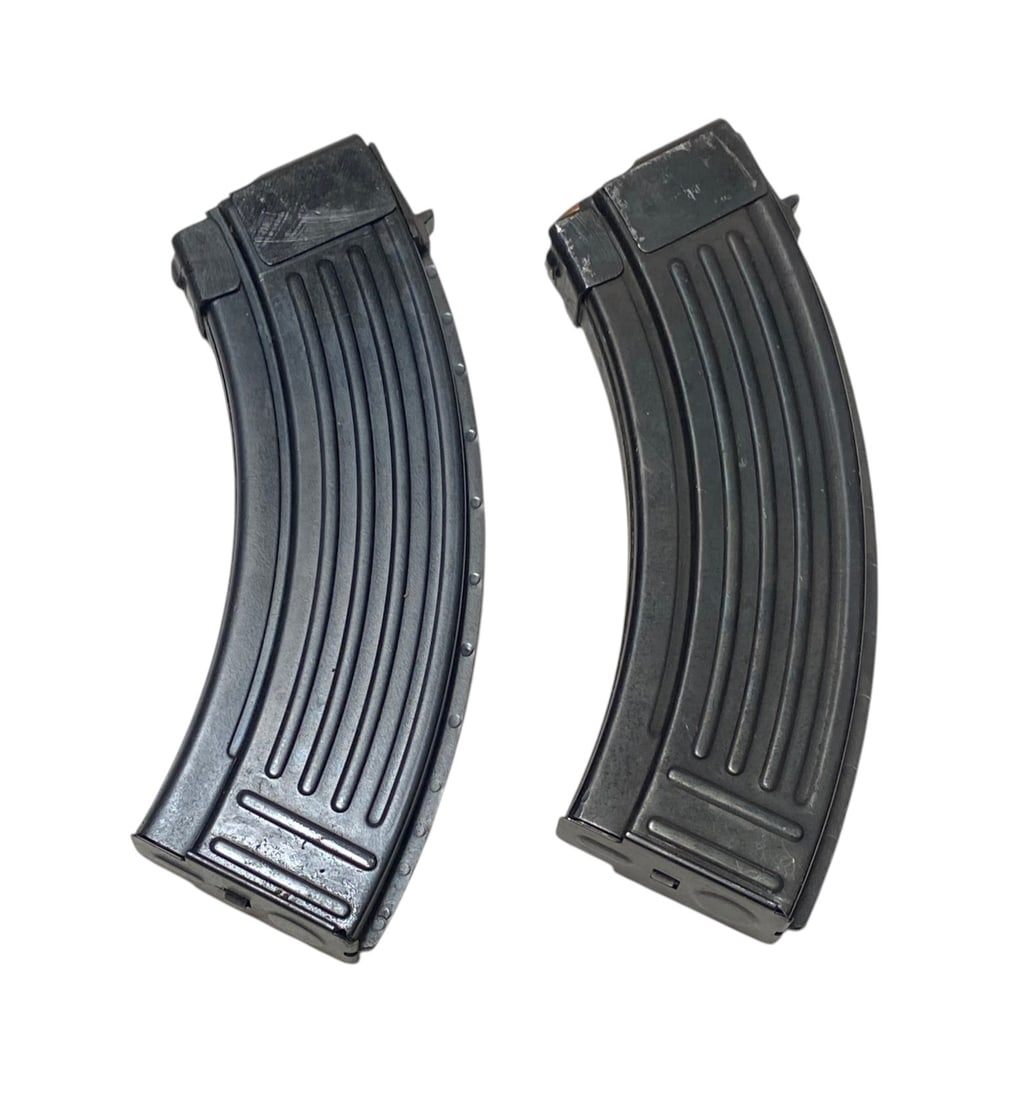33rds. Of 7.62x39mm 123gr. FMJ Ammunition and (2) Yugoslavian Bolt Hold Open Magazines - 4