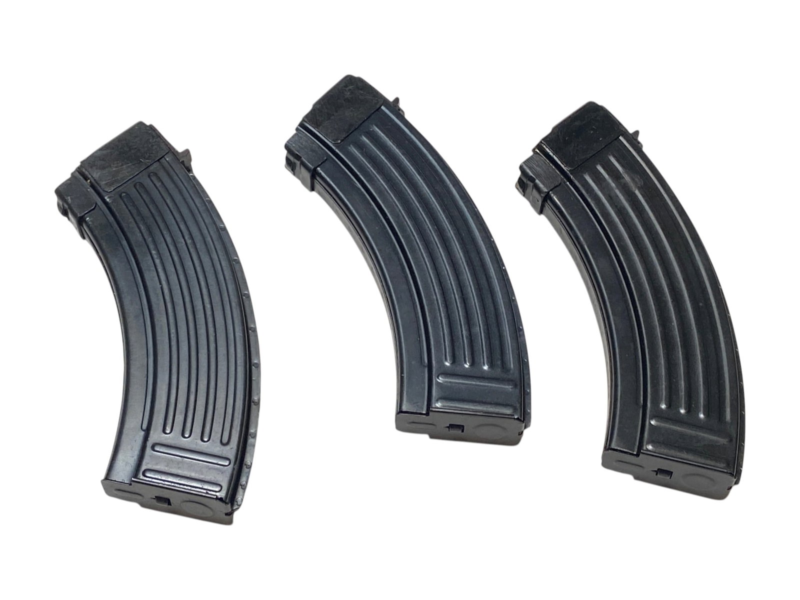 (3) 7.62x39 30rd Yugoslavian Surplus Bolt-Hold-Open Magazines: Excellent Condition for Surplus Magazines