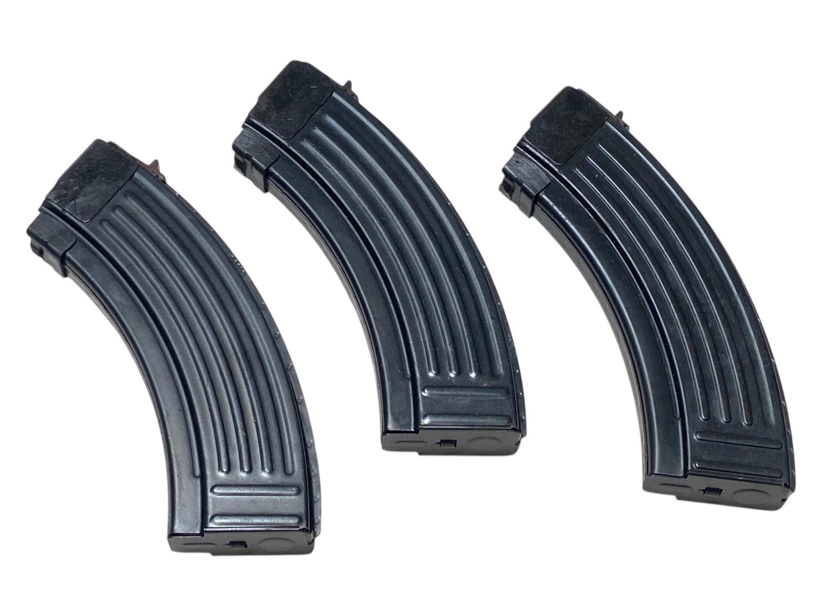 (3) 7.62x39 30rd Yugoslavian Surplus Bolt-Hold-Open Magazines: Excellent Condition for Surplus Magazines