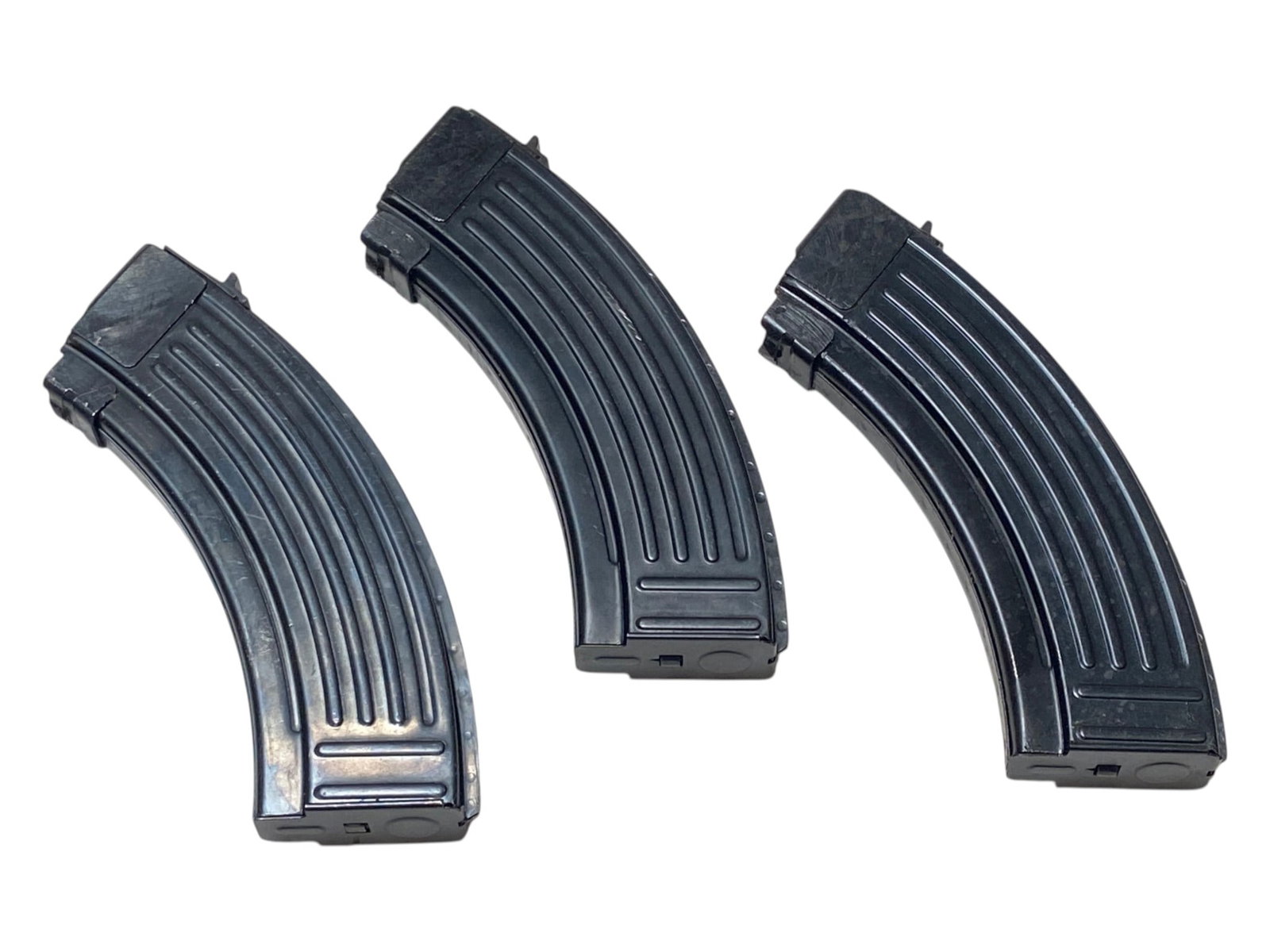 (3) 7.62x39 30rd Yugoslavian Surplus Bolt-Hold-Open Magazines: Excellent Condition for Surplus Magazines