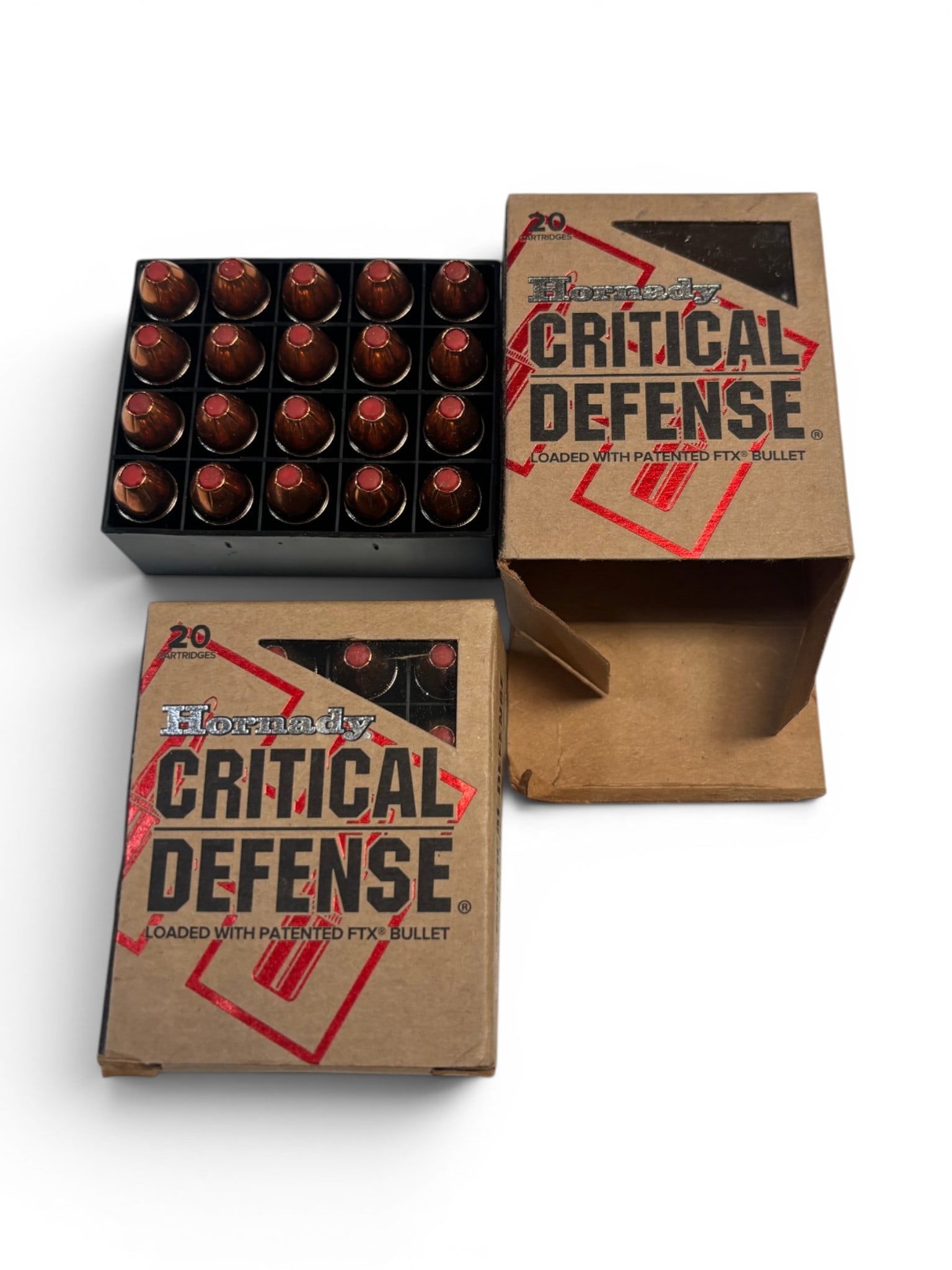 NIB 40rds. Of .45 ACP 185gr. FTX Hornady Critical Defense Ammunition: See Photos