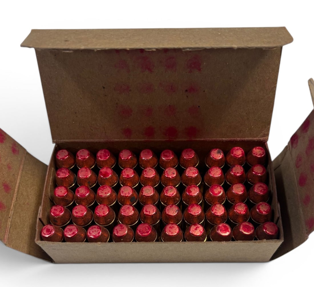 Collectible Factory NIB 50rds. Of .45 ACP BALL Red Comet Ammunition - 2