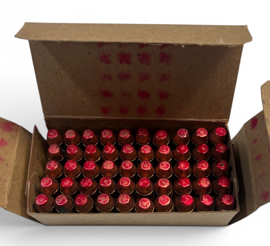 Collectible Factory NIB 50rds. Of .45 ACP BALL Red Comet Ammunition - 4
