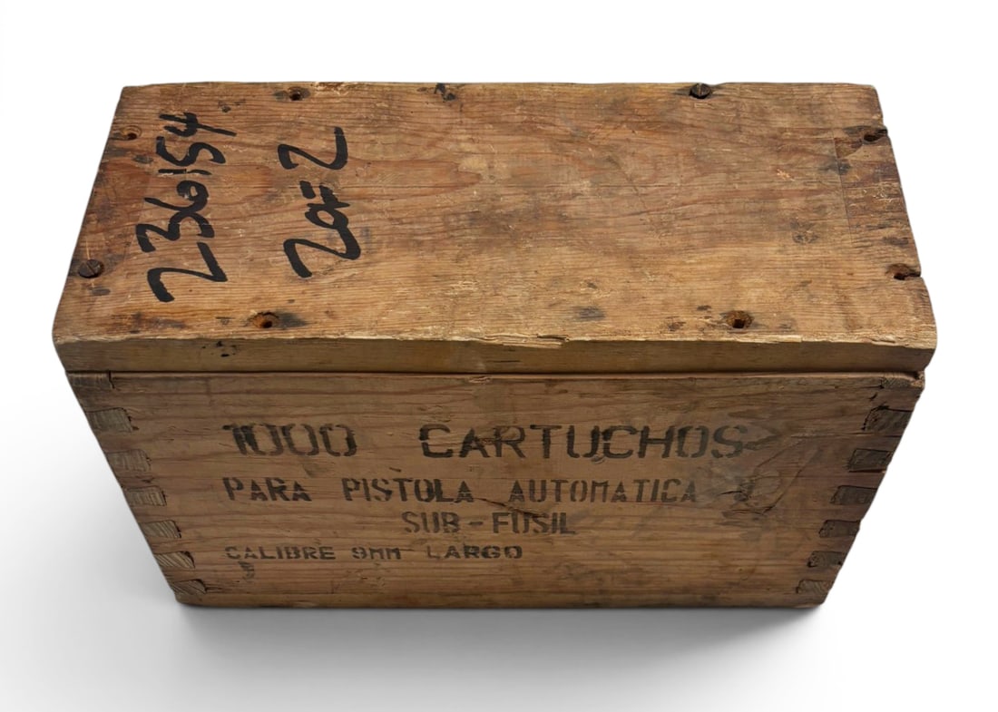 Sealed Spam Can in Ammo Crate of 1000rds. 9mm LARGO Spanish Ammunition: See Photos