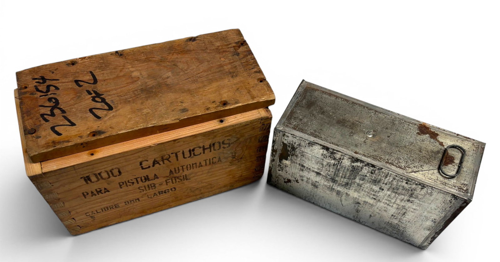 Sealed Spam Can in Ammo Crate of 1000rds. 9mm LARGO Spanish Ammunition - 2
