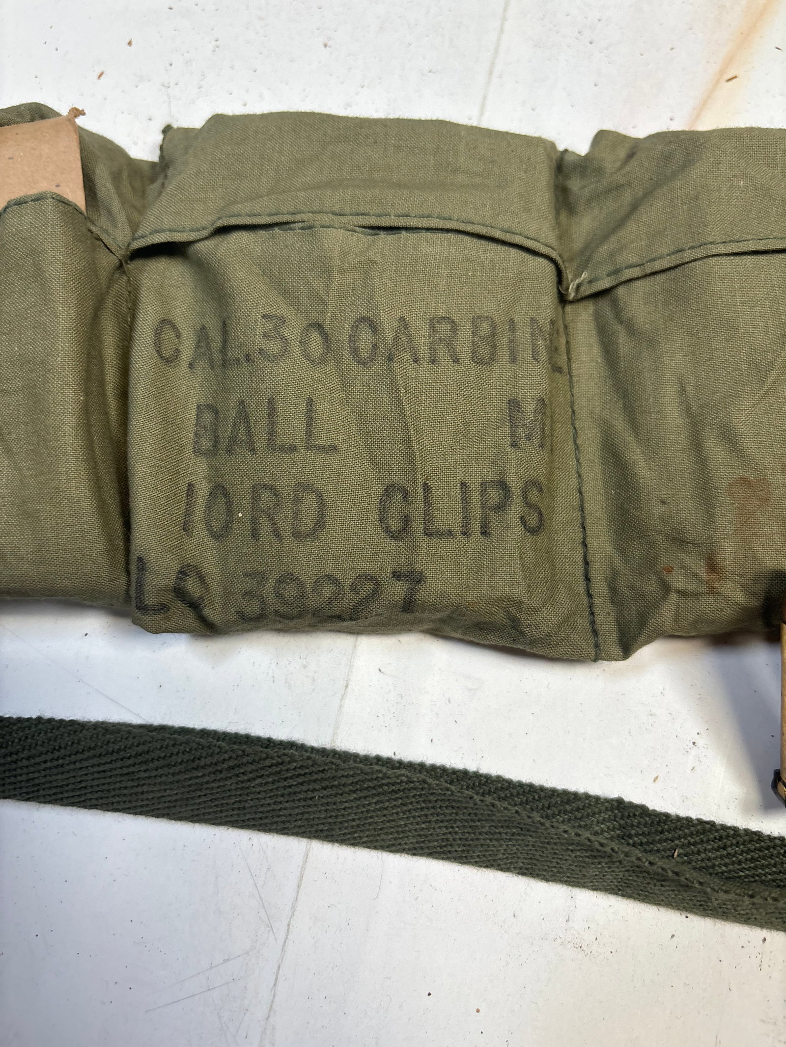120rds. Of .30 CARBINE on Stripper Clips in Bandolier - 2