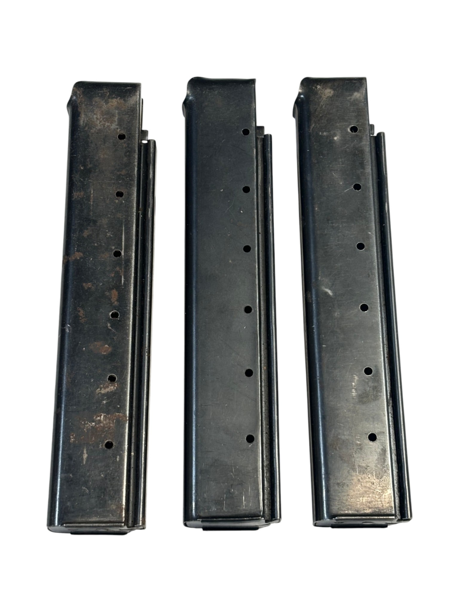 (3) Thompson Magazines: (2) The Seymour Products Company magazines and (1) US 30 Cartridge Caliber .45 magazine. See photos