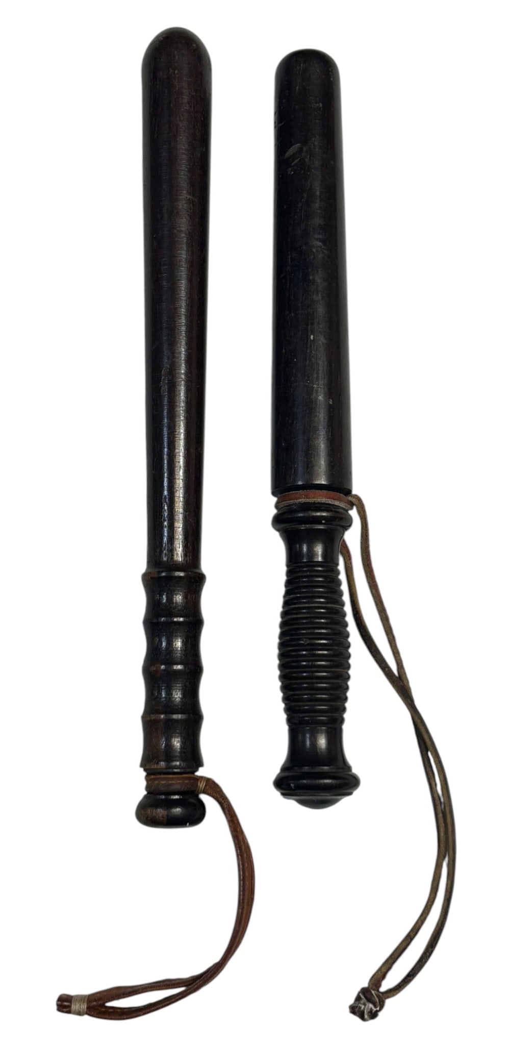 (2) Late-1900s Wooden Police Batons - 2
